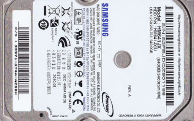 640GB SAMSUNG HDD USB 3.0 2,5 Portable. Nie rozkręca się – Odzyskiwanie danych